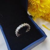 Eternal Radiance CZ Diamond Band Ring in 925 Sterling Silver